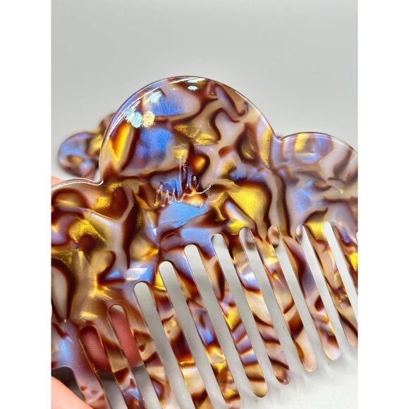 Mle Cloud Comb in Iridescent Labradorite Plastic Set of 2 Hair Accessory main image 3